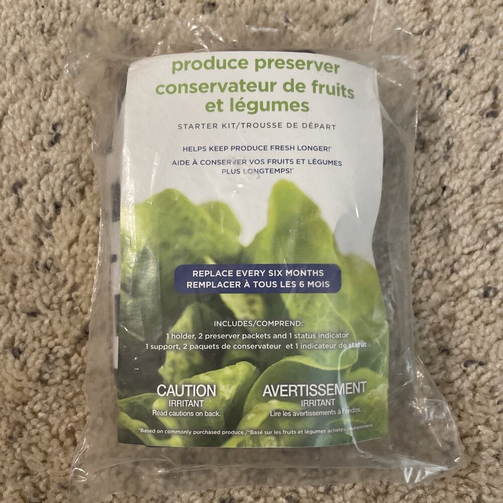 Refrigerator W10826105 Produce Preserver Starter kit: 2 filters, Holder, Status
